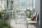 Empty Waiting Room Featuring Modern Chairs and Table in Medical Office Setting
